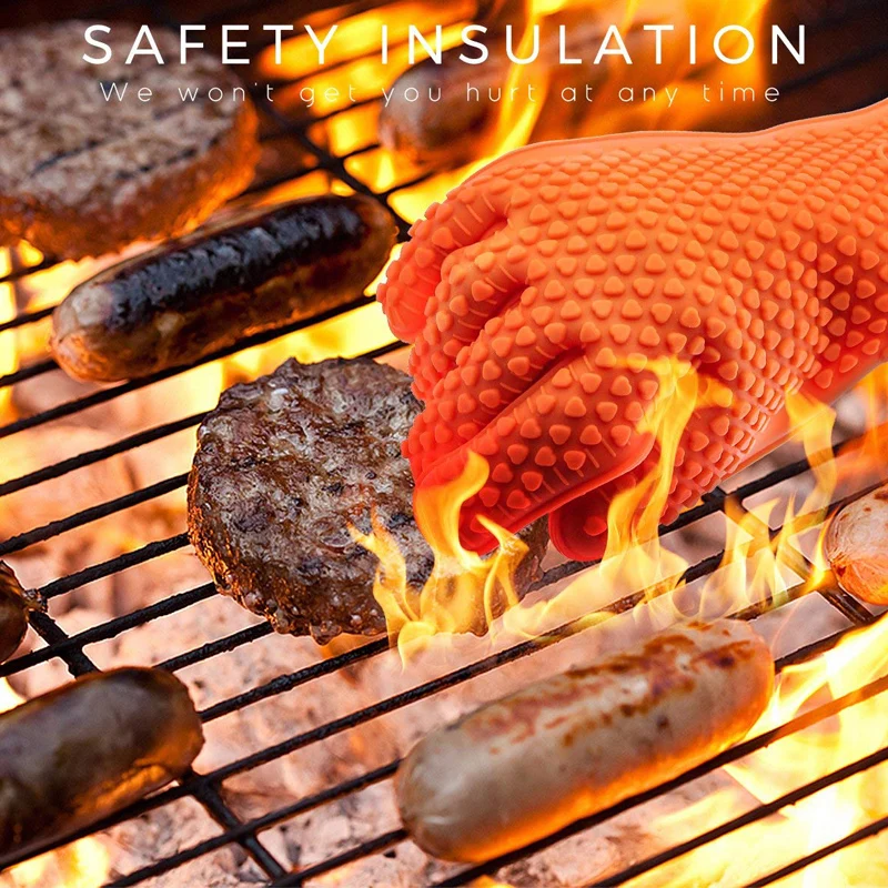 BBQ Silicone Grilling gloves B - đánh giá và giá Oven Mitt Silicone