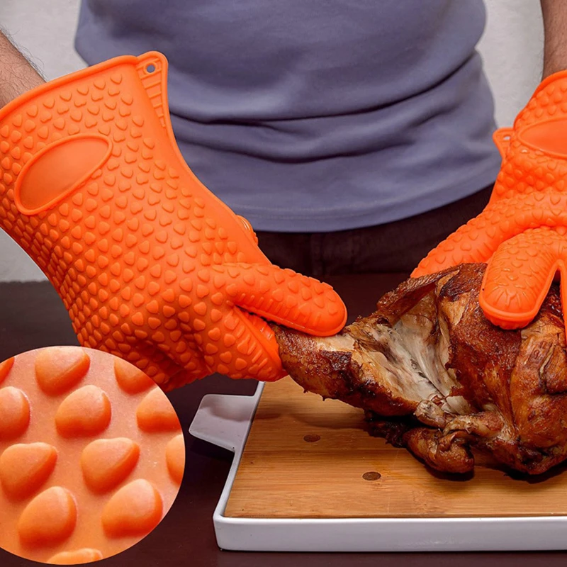 BBQ Silicone Grilling gloves B - đánh giá và giá Oven Mitt Silicone