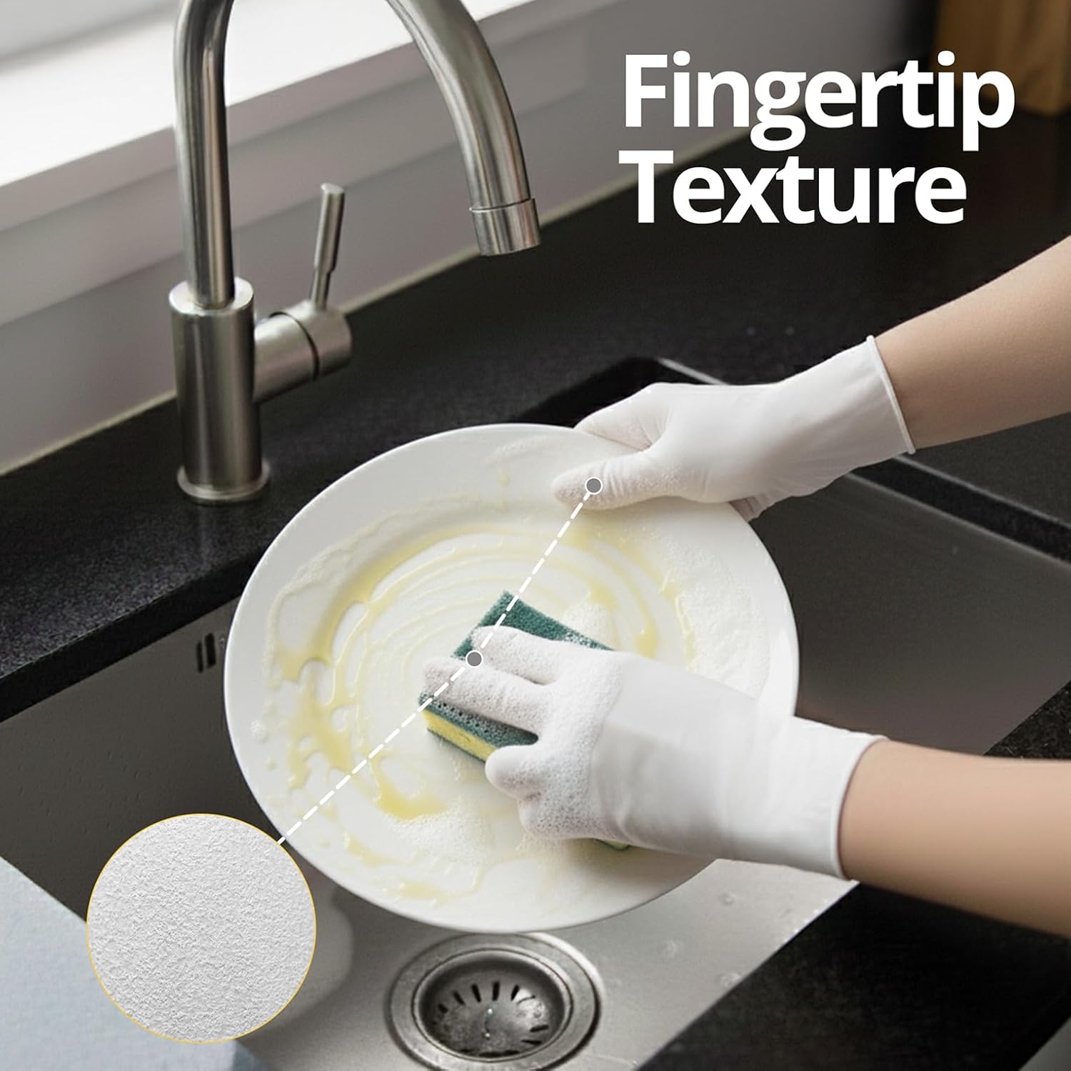 White Disposable Nitrile Glove - đánh giá và giá Rubber Glove Cleaning
