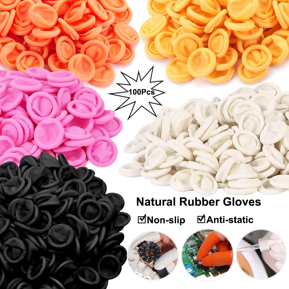 100pcs Disposable Latex Finger - đánh giá và giá Rubber Glove Cleaning
