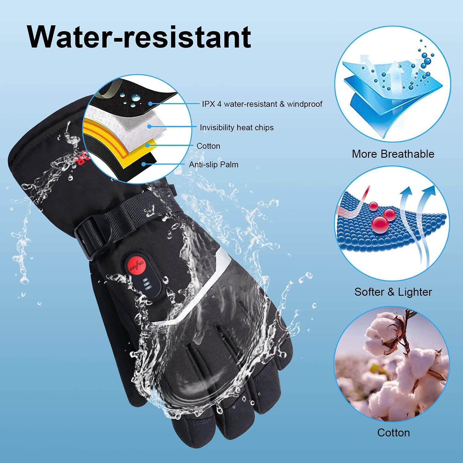 Tuyết Hươu Mùa Đông Nhiệt Găng - đánh giá và giá Ski Glove Waterproof